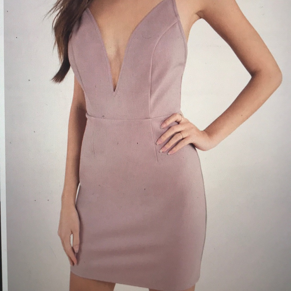 Low back body con dress